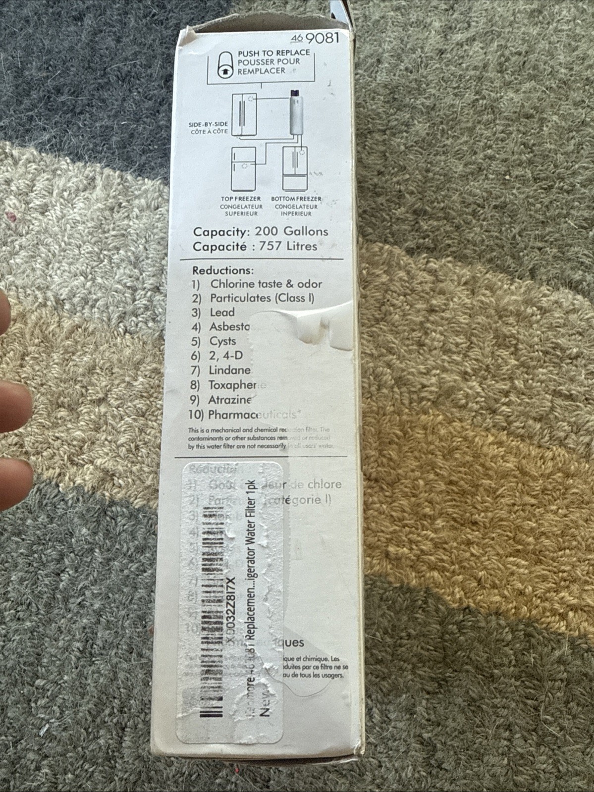 Kenmore 469081 Refrigerator Water Filter – White