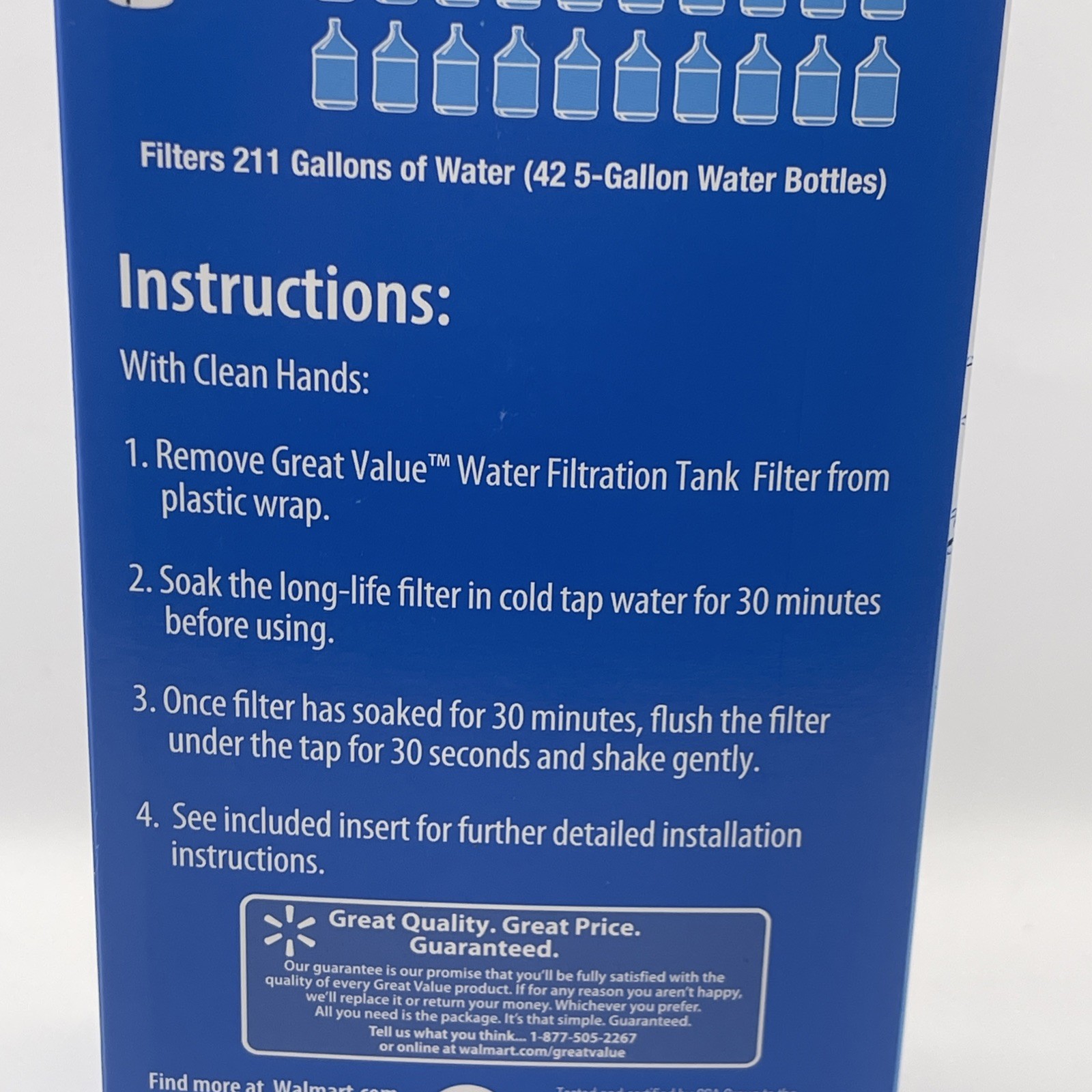 GREAT VALUE Replacement Water Filter GWF3 Alternative Compatible W/Vitapur GWF8