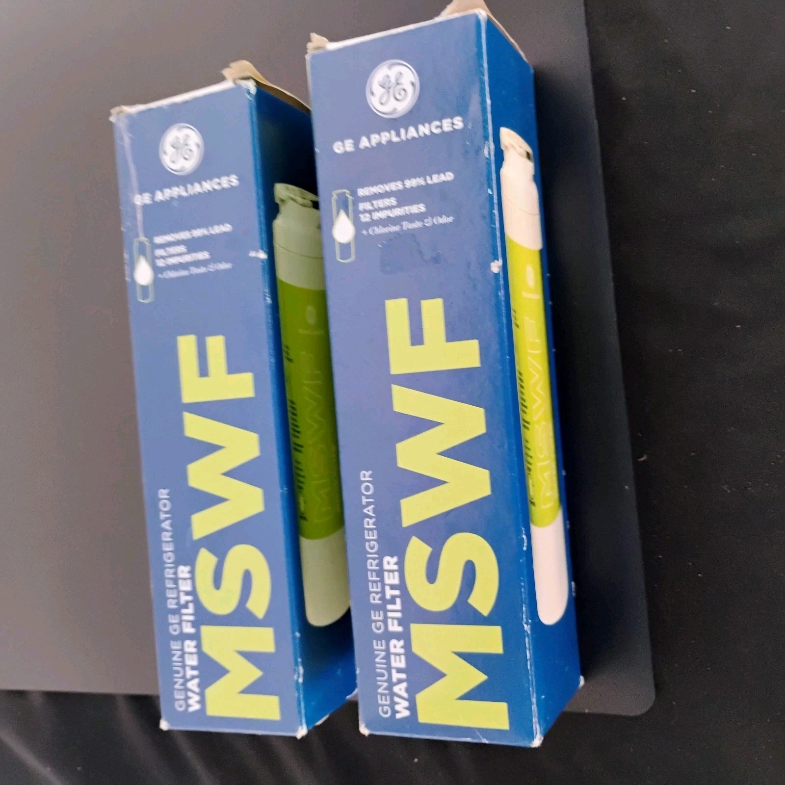 2 NEW Open Box MSWF Refrigerator Water Filters for GE Appliances **GENUINE OEM**