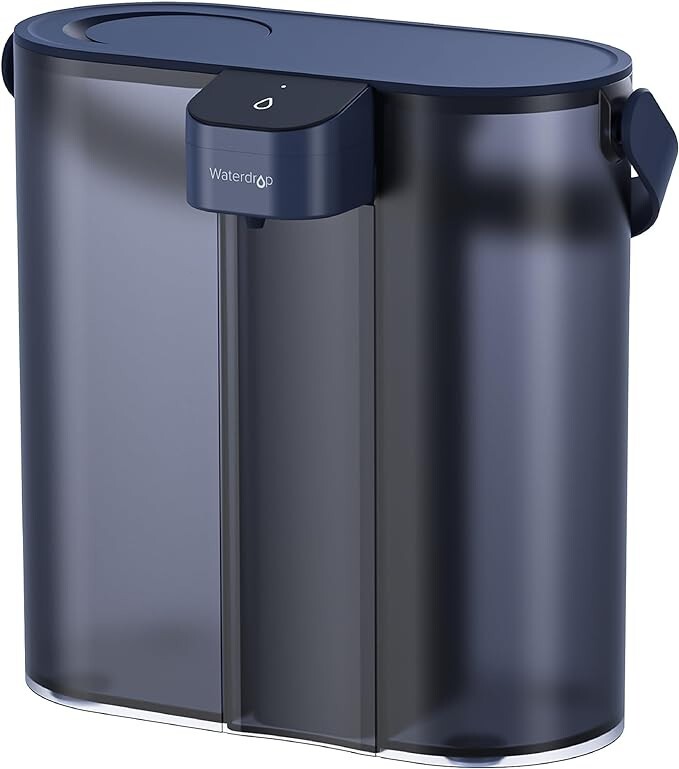 Waterdrop Compact Electric Water Filter Pitcher, Dispenser,Blue, with 1 Filter