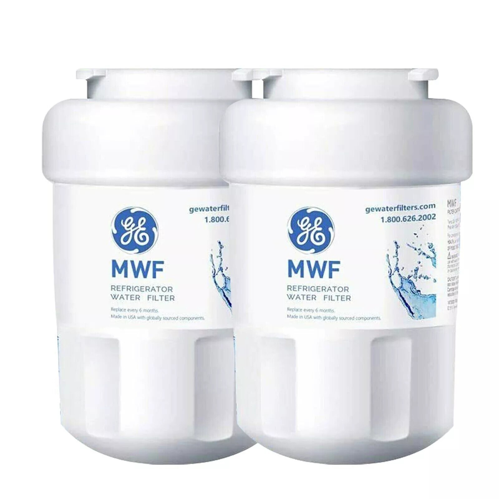 USA 2 PACK GE MWF MWFP 46-9991 GWF Smartwater Genuine Refrigerator Water Filter