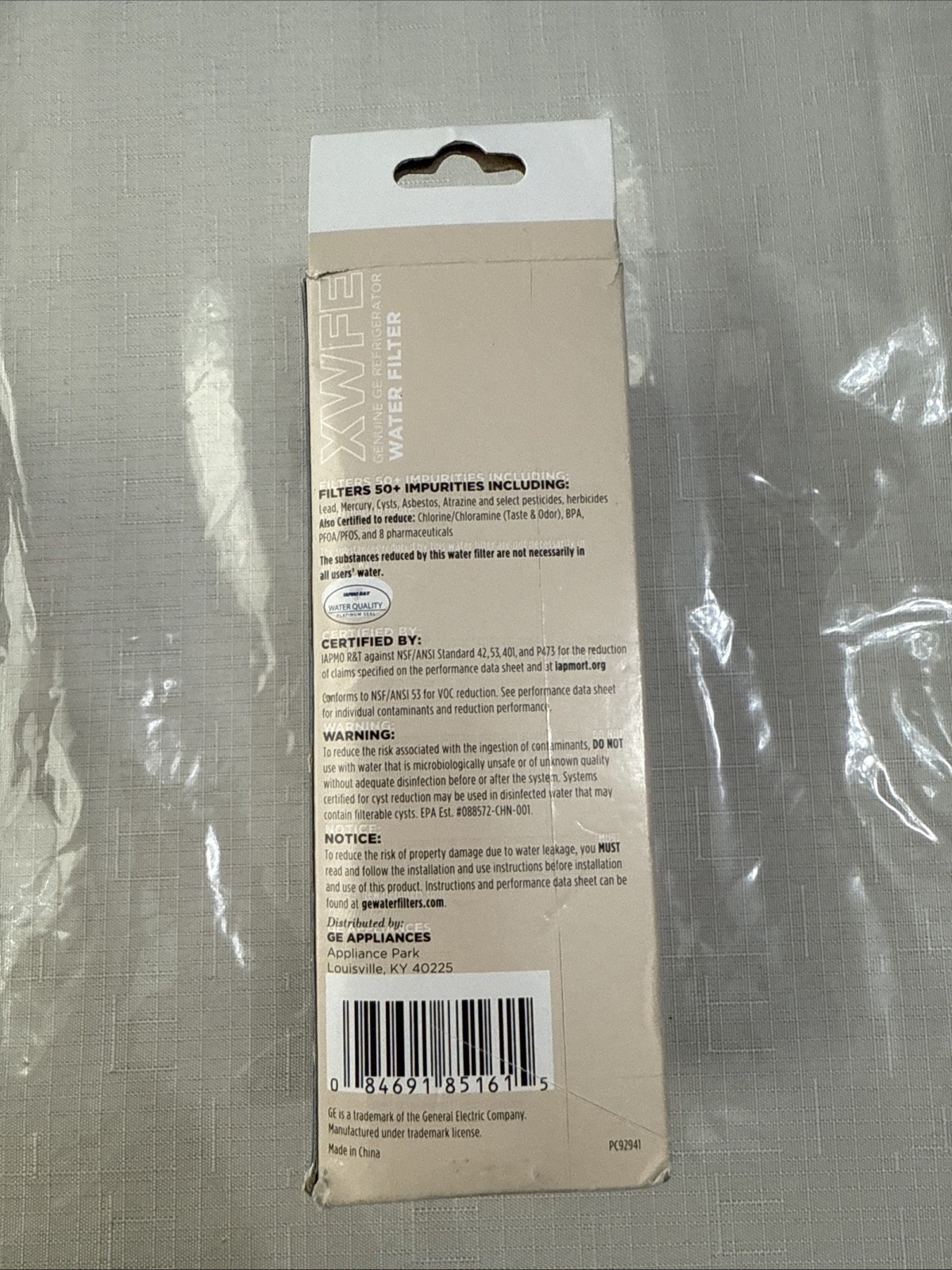 Genuine GE XWFE Refrigerator Water Filter – White OEM original No Chip