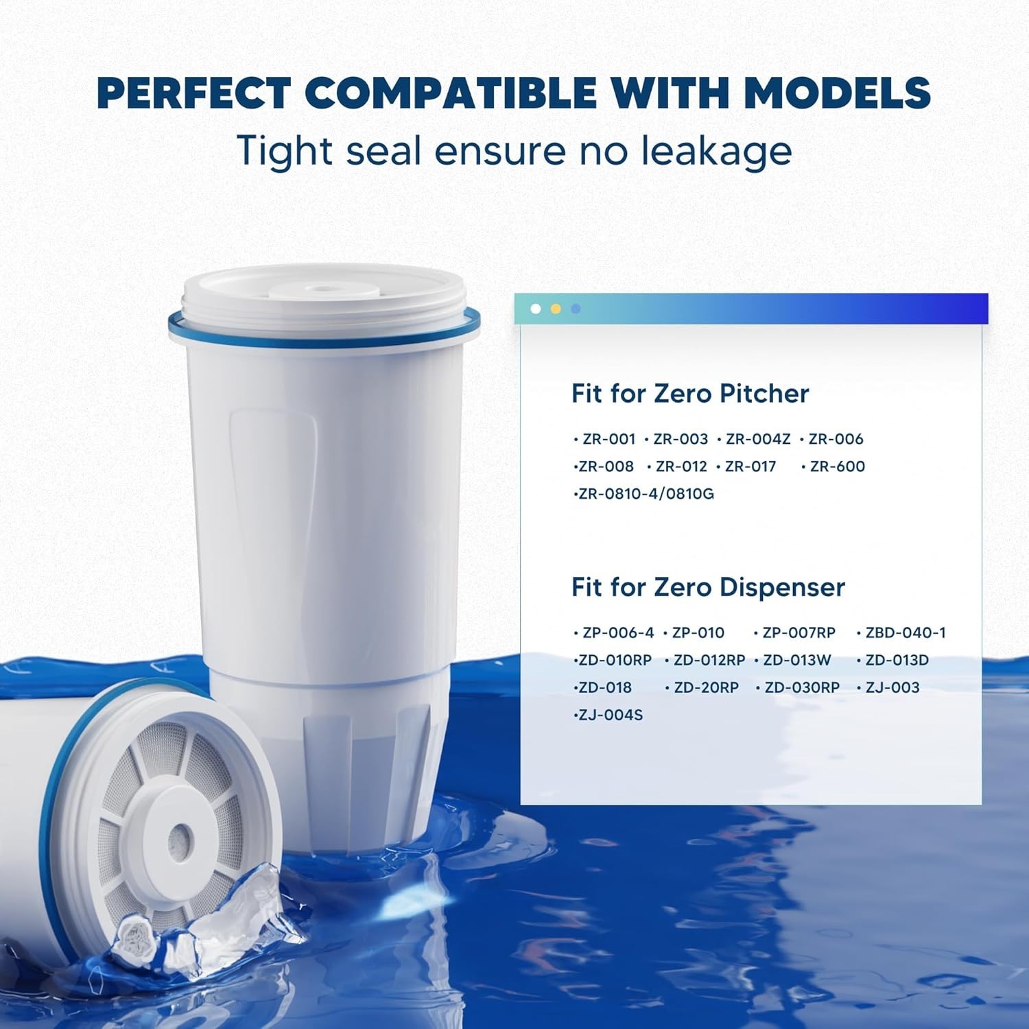 Upgraded 12-Pack Water Filters for Zero Dispenser – Safe & Contaminant-Free