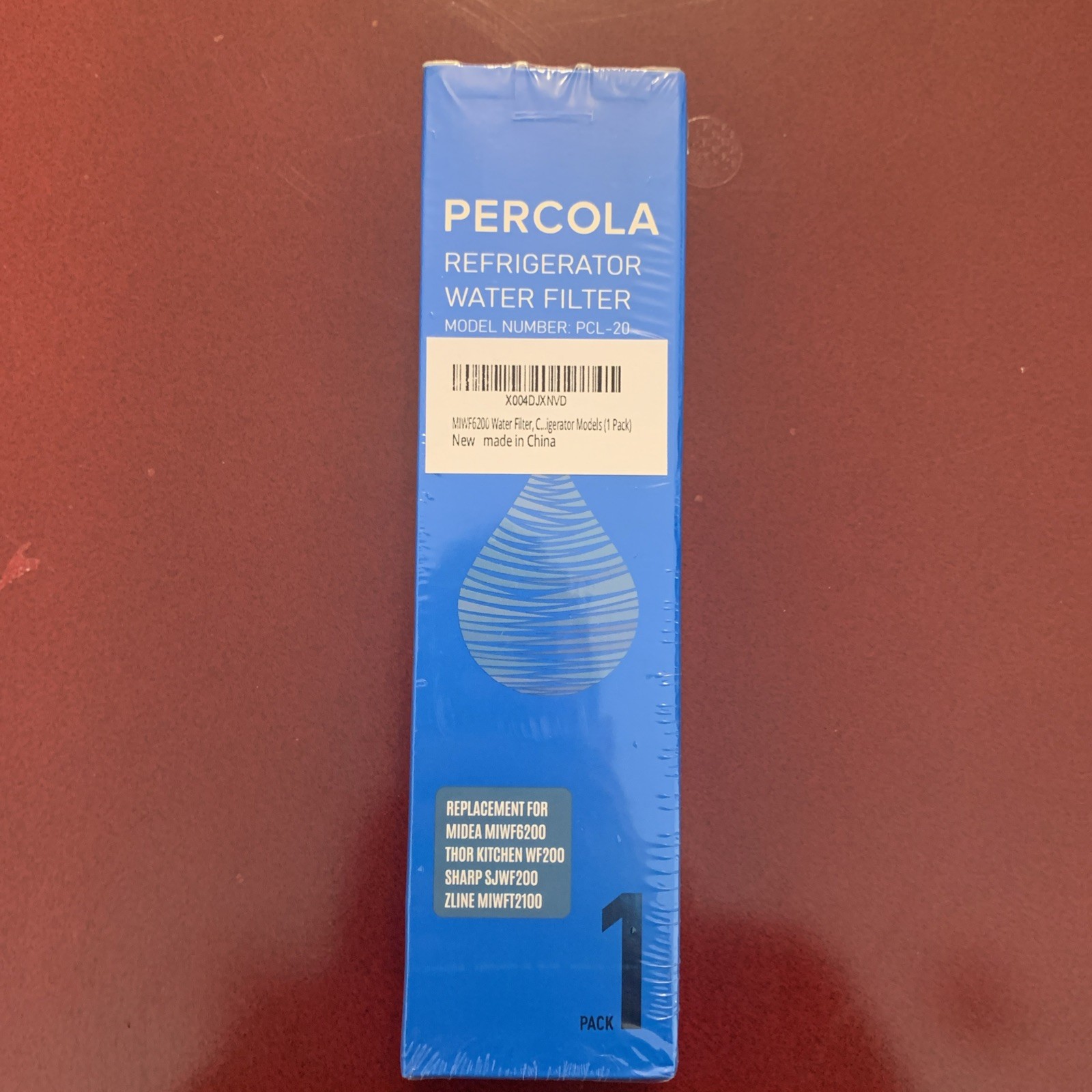 Percola PCL-20 Refrigerator Water Filter NEW SEALED In Box
