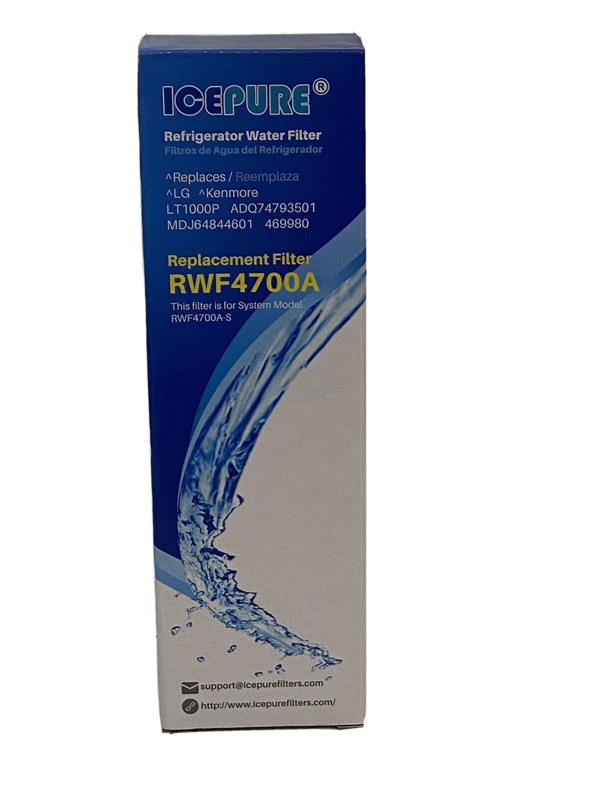 ICEPURE Replacement Refrigerator Water Filter, RWF4700A NEW/ Sealed