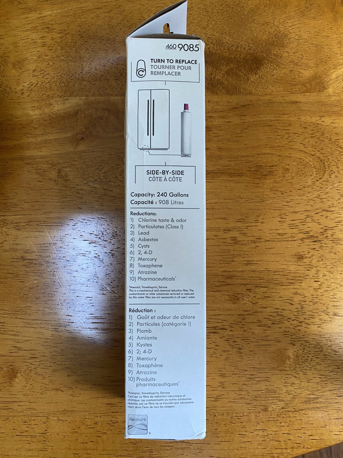 Kenmore 9085 Replacement Refrigerator Water Filter (460985). 