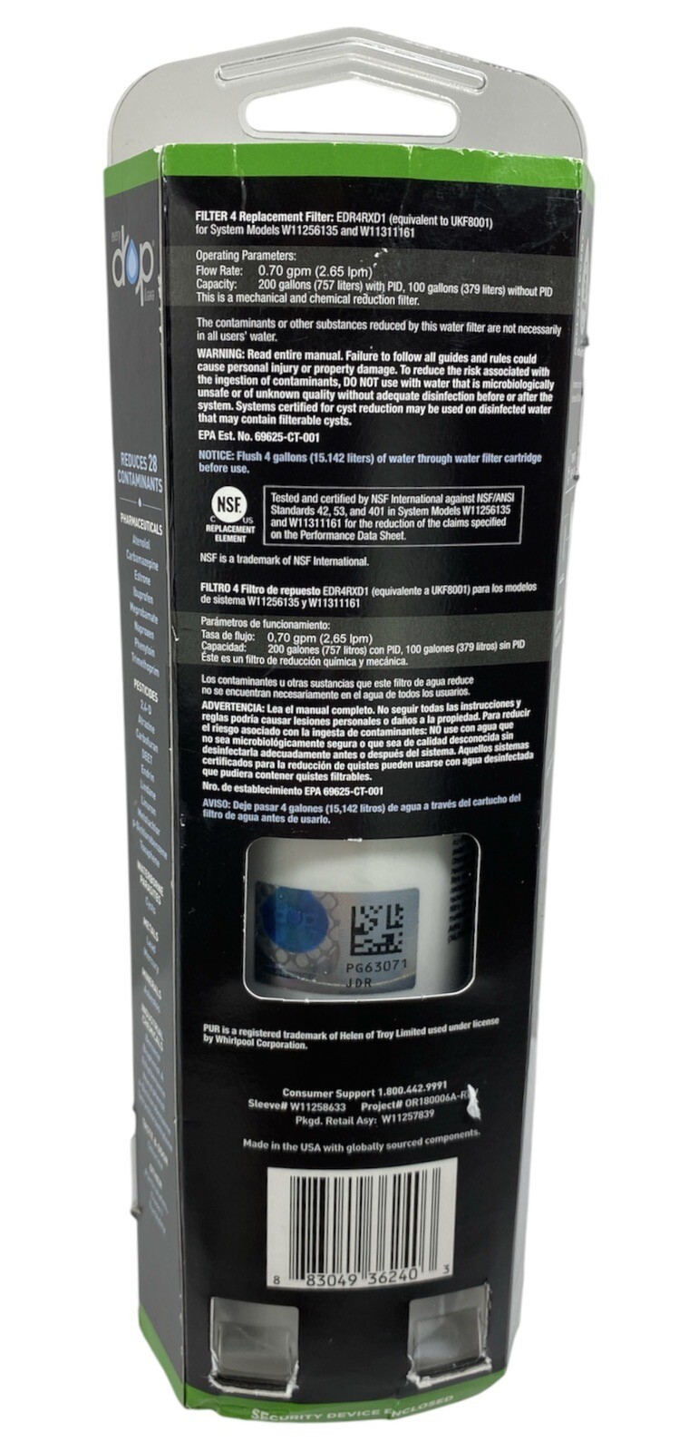 Everydrop: Refrigerator Ice & Water Filter 6 Months Filter Life