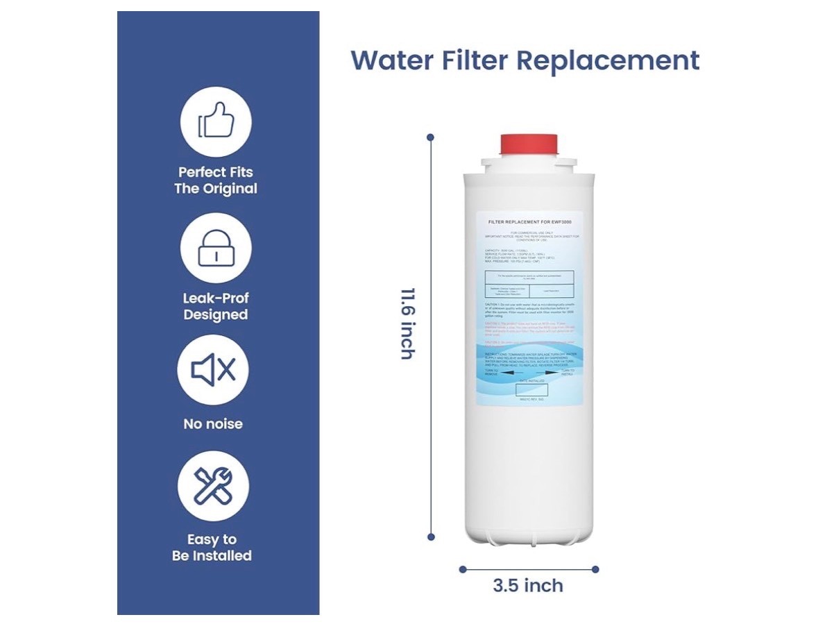 4 PACK 51300C Water Replacement Filter (No Chip) For Elkay ERF750 EWF3000 Ezh20