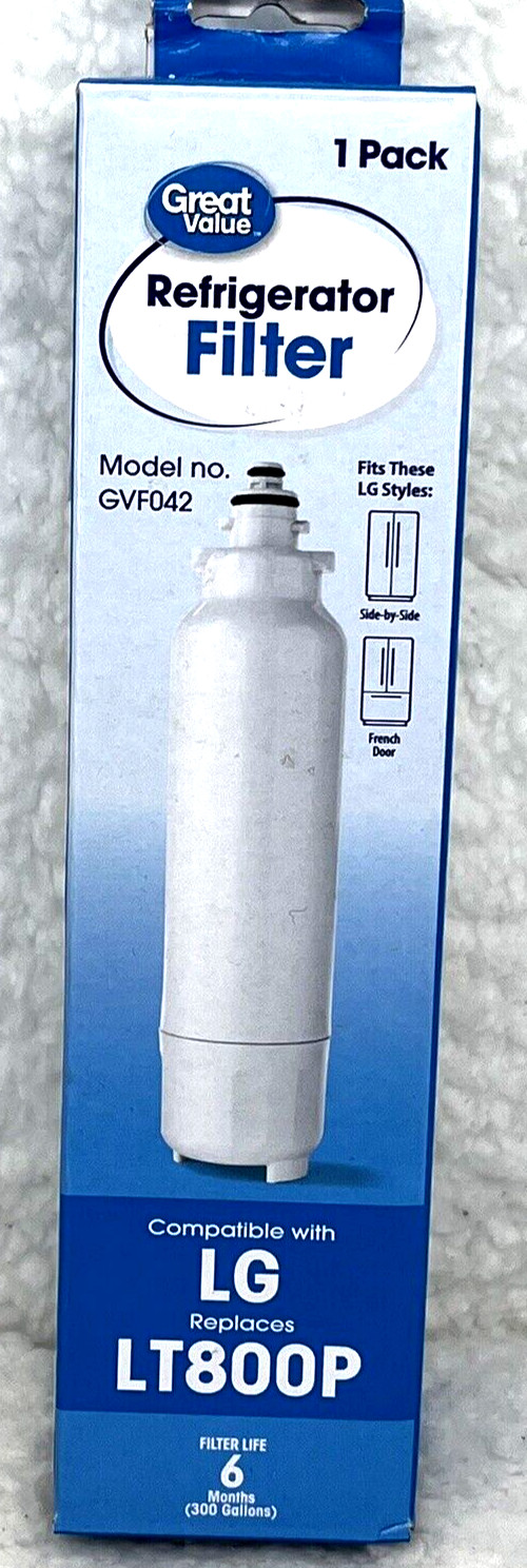 Refrigerator Water Filter Replacement #GVF042 Fits LG Models LT800P & Kenmore