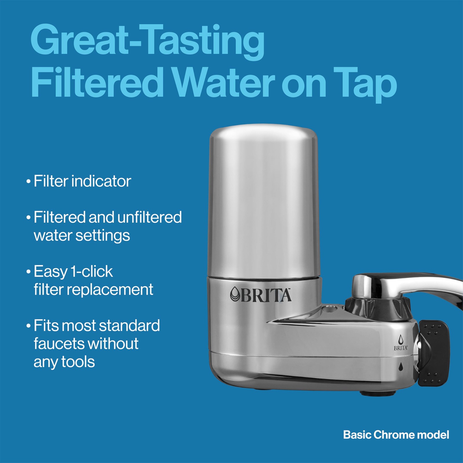 Filters Mount Water 2 Count Brita Faucet Replacement Removes Lead Sink System