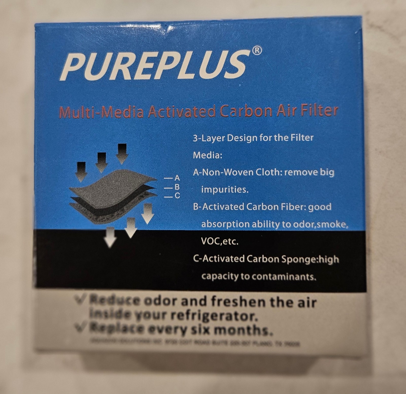 Waterdrop WD-F46 Replacement Refrigerator Water Filter + AF-004 Air Filters