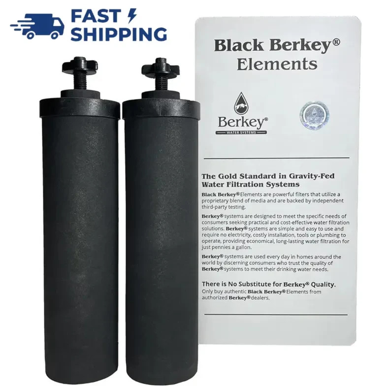 BB9-2 Black Berkey Water Filter Replacement Elements (2-Pack) New in box