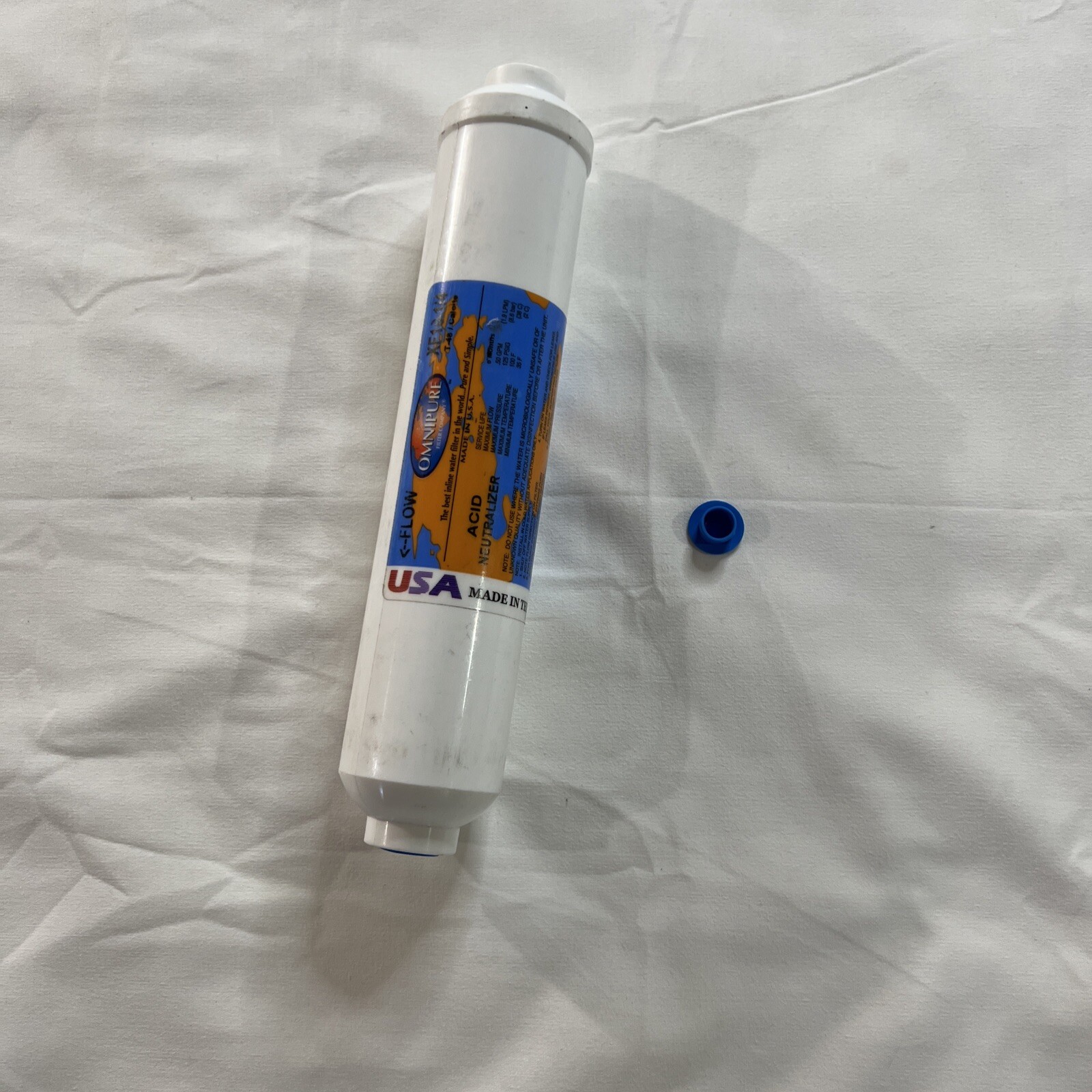 Omnipure XF10 All Calcite Acid Neutralizer 10’’ Inline Water Filter 3/8 T-48