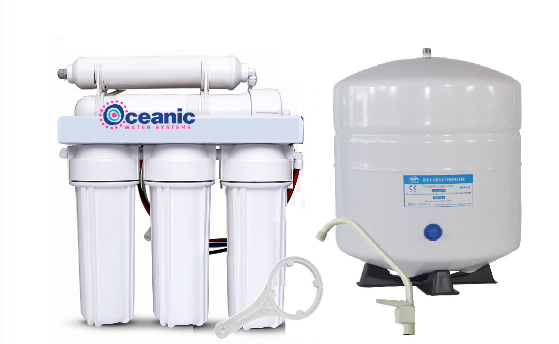 PREMIER REVERSE OSMOSIS WATER FILTER SYSTEM WITH BOOSTER PUMP 150 GPD 6 Gal TANK