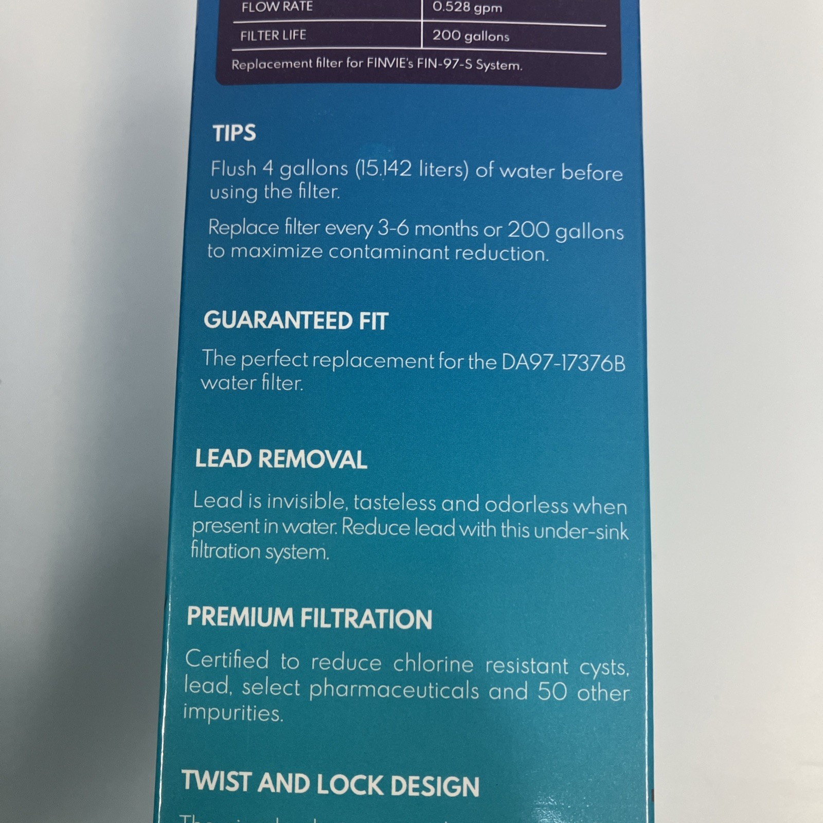 LV-DA97 Leave Water Filter fits DA97-17376B HAF-QIN/EXP 3 Pack NEW