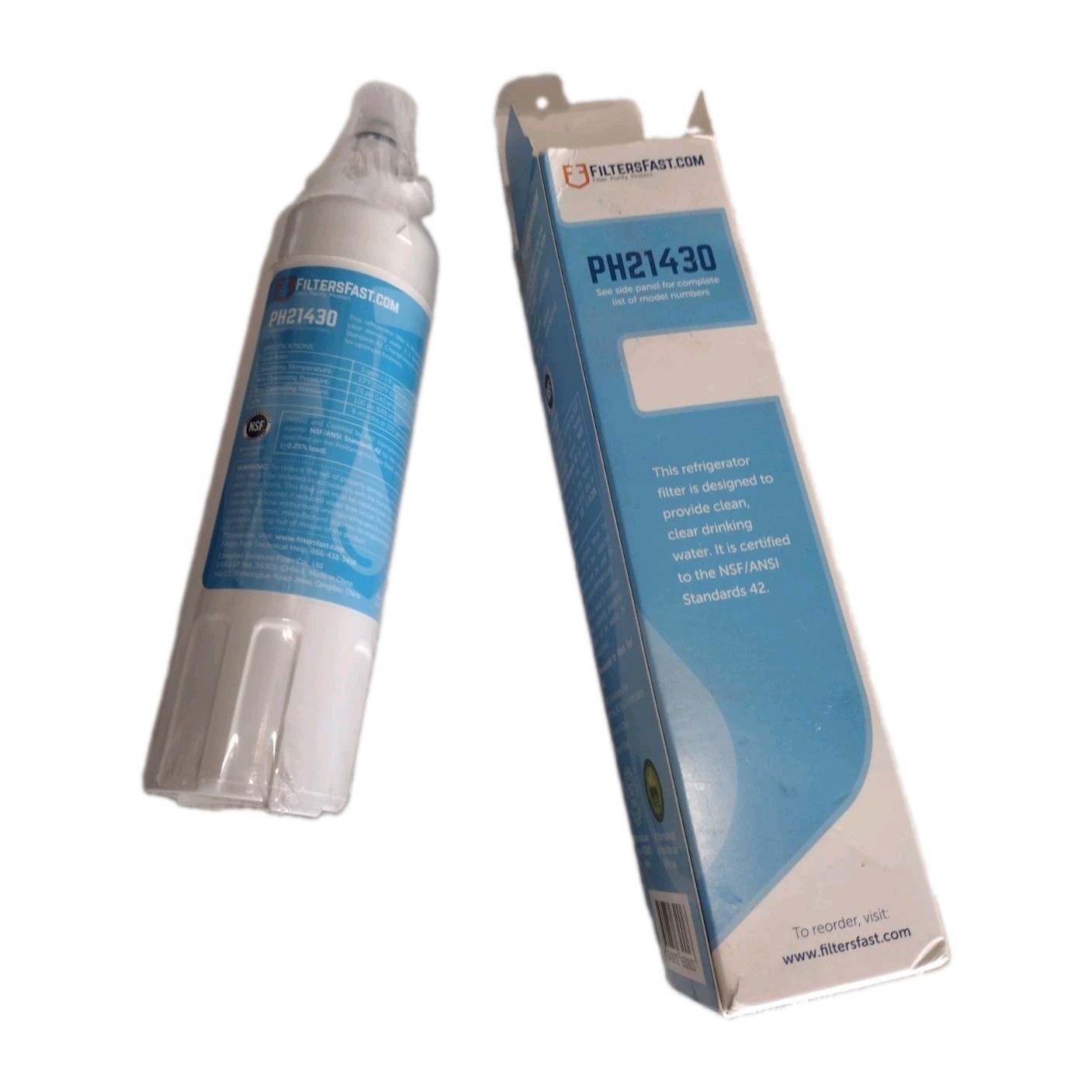 FiltersFast PH21430 refrigerator water filter (compatible with LG LT800P etc.)