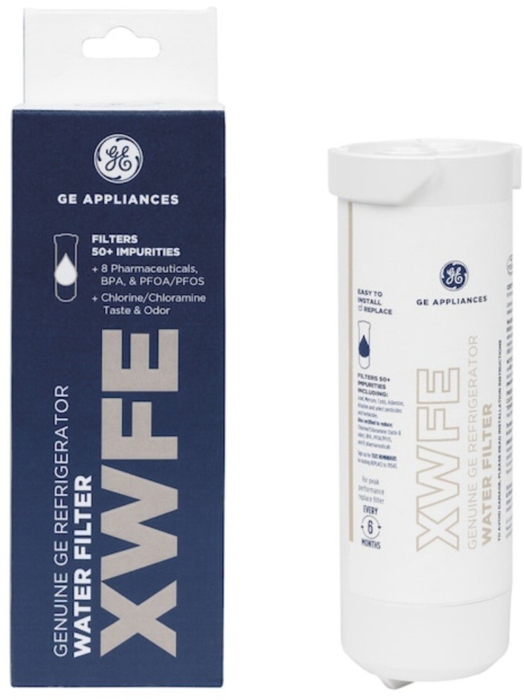 Genuine OEM GE XWFE Refrigerator Replacement Water Filter WITH CHIP RFID