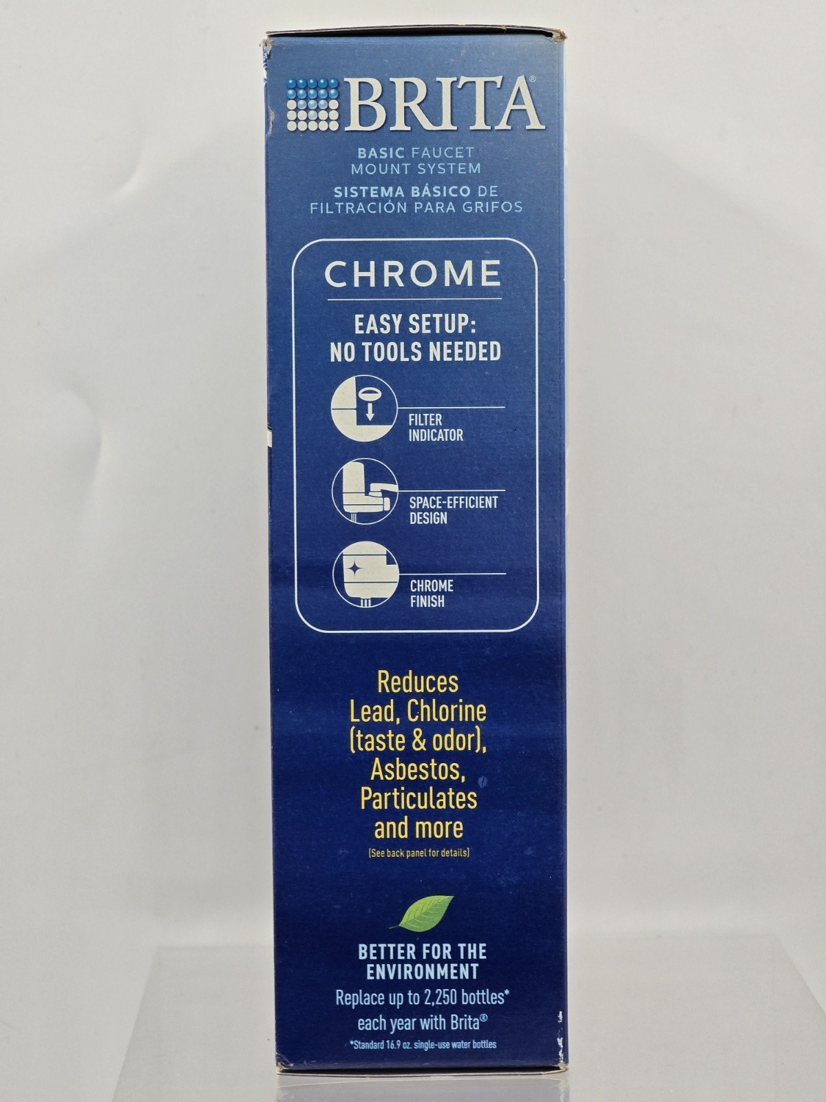 NEW Brita 35618 On Tap Faucet Mount 1 Liter Water Chrome Filter System SAFF-100