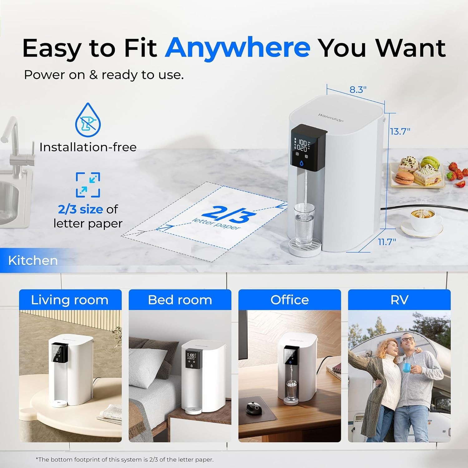 [Alkaline Mineral] Waterdrop CoreRO Reverse Osmosis System, 7-Stages, WD-C1SL