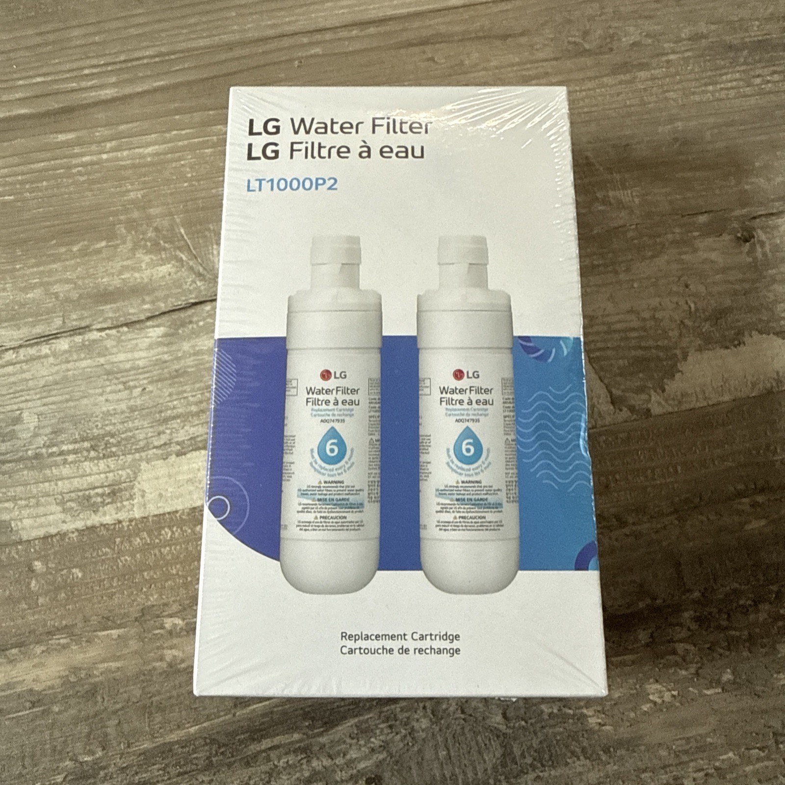LG LT1000P2 6-Month / 200 Gallon Refrigerator Replacement Water Filter (2 PACK)