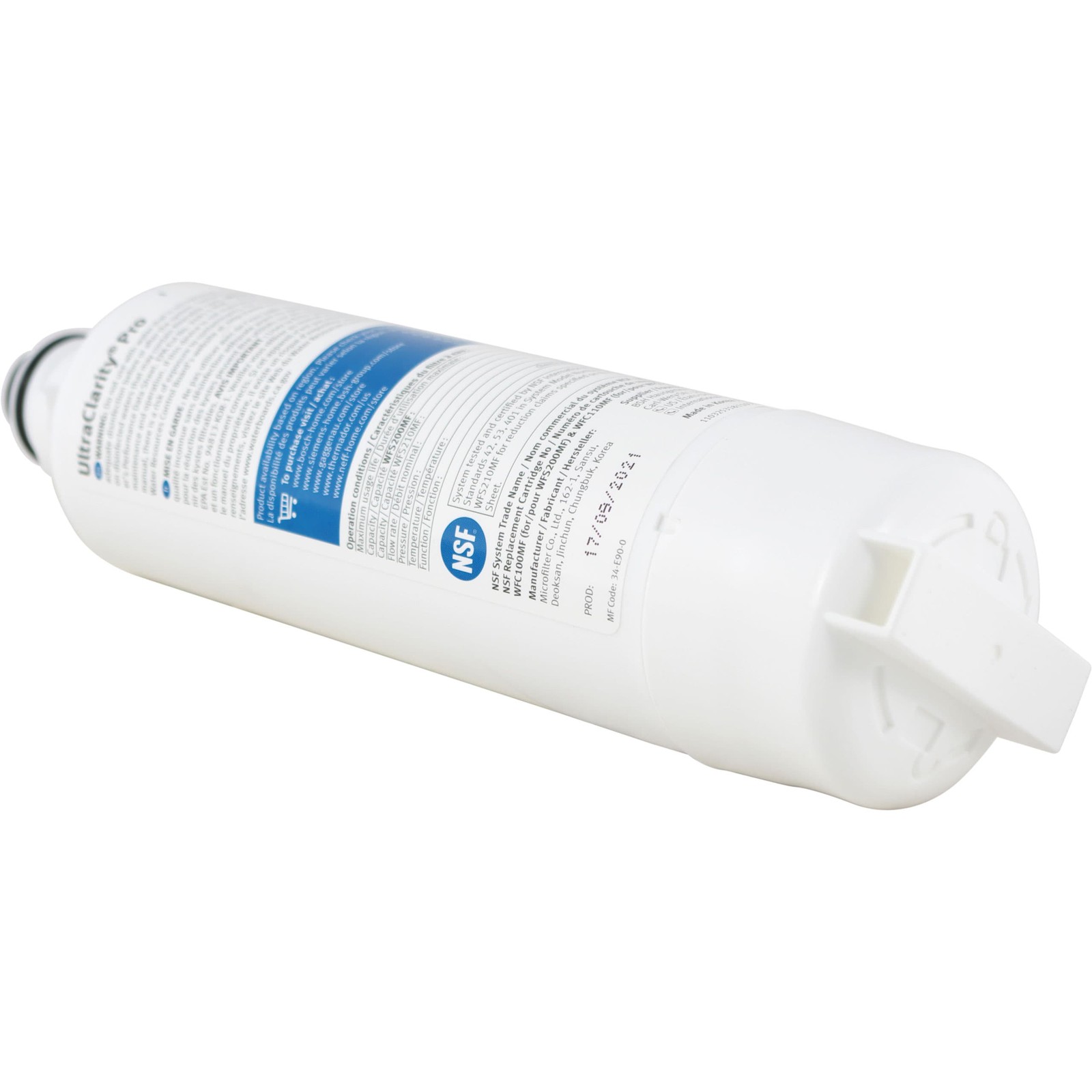 2x Bosch 11032531 Genuine OEM UltraClarity® Pro Water Filter Cartridge Thermador