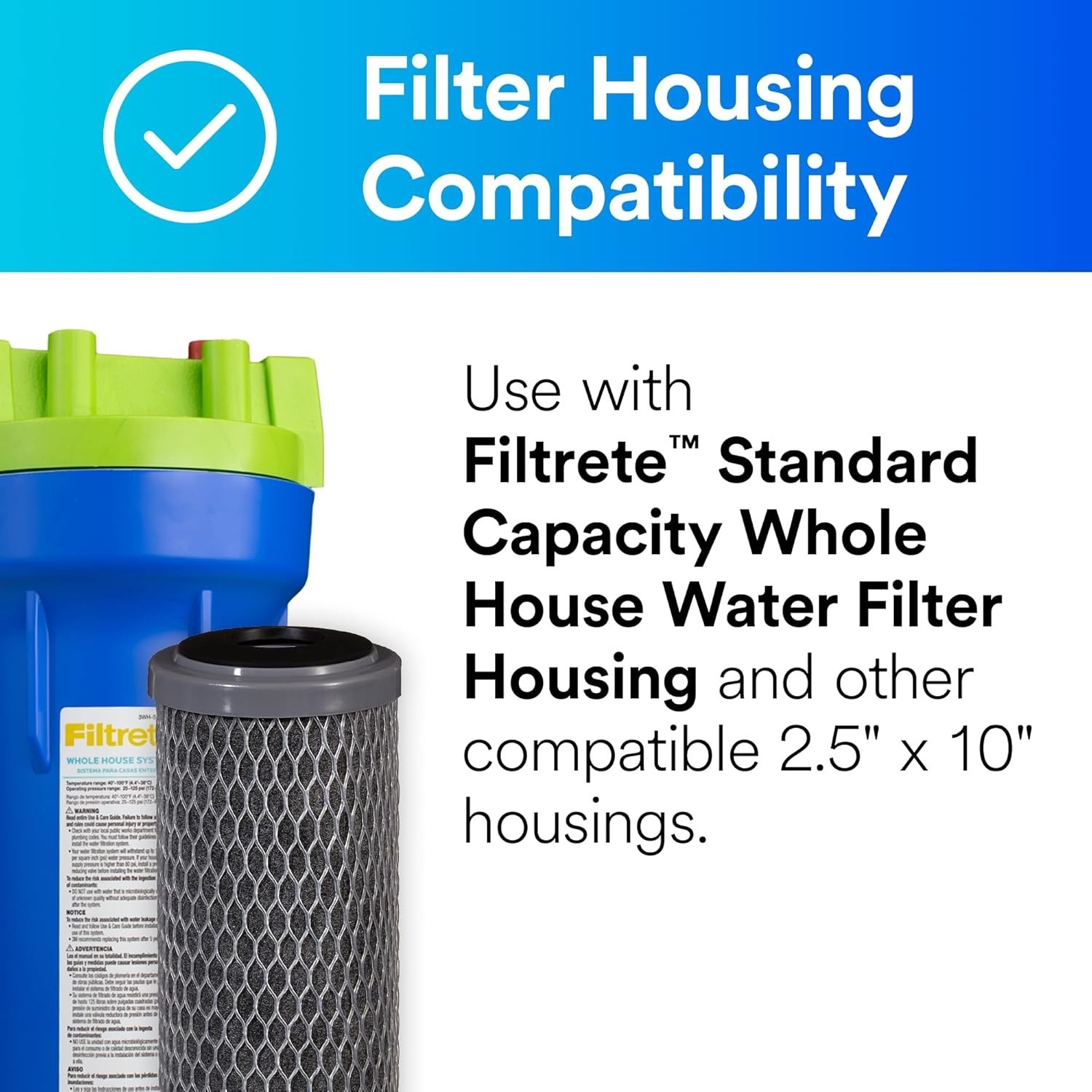 Great Taste Water Filter Housings – 2-Count Pack for Whole House Filtration