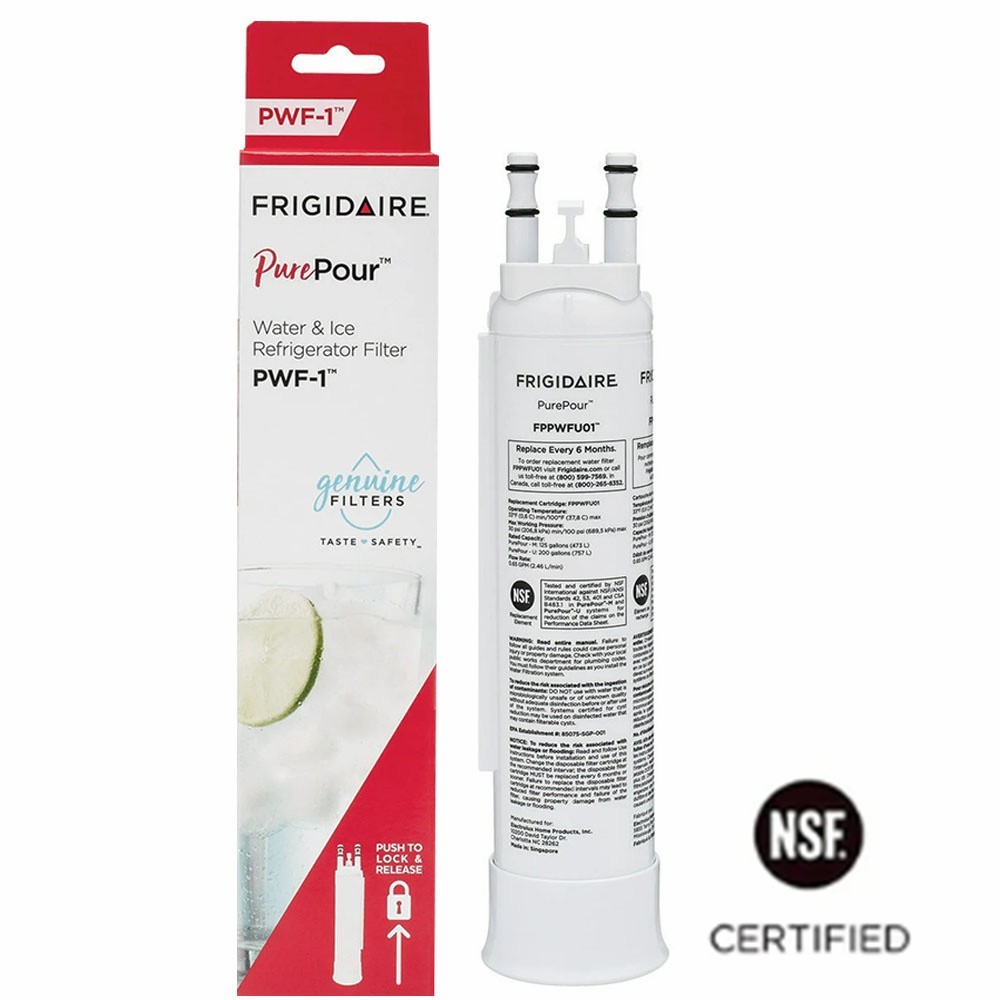 1 Combo Frigidaire FPPWFU01 PurePour PWF-1 Water Filter & PAULTRA2 Air Filter