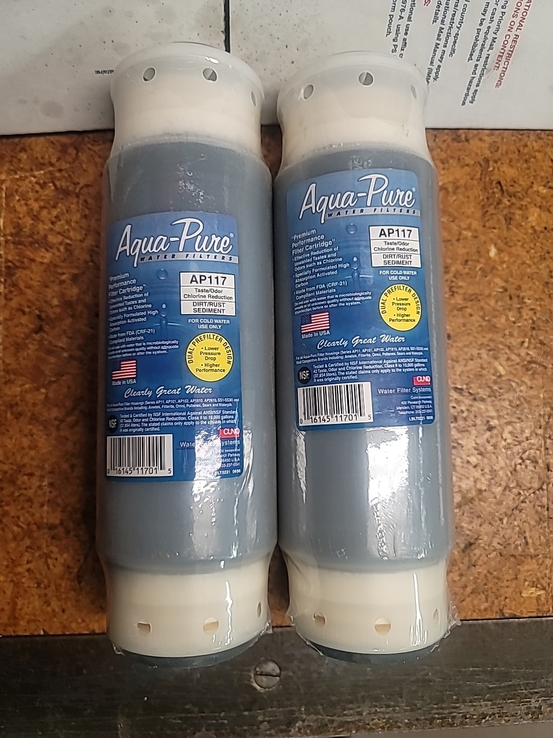 Aqua-Pure AP117 2- Pack Premium NEW IN SEALED PLASTIC two PIECES