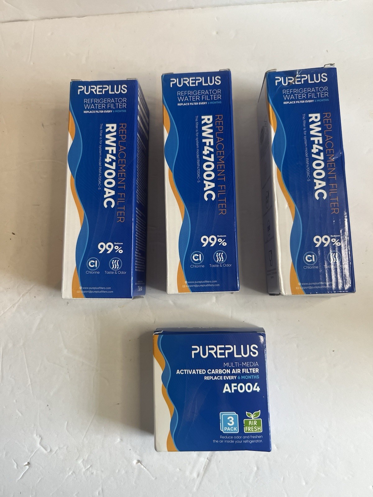 Sealed PUREPLUS RWF4700AC Fit for LG LT1000P LT1000 LT1000PC & Air Filter 4 Pack