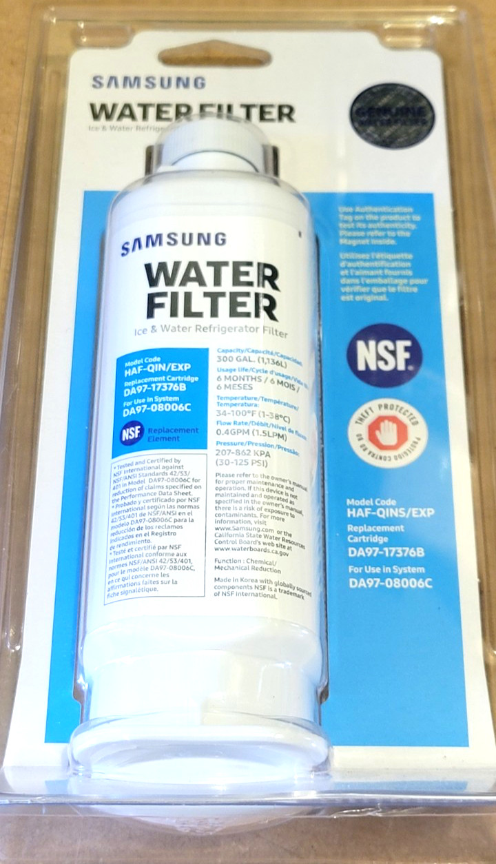 Genuine Samsung DA97-17376B HAF-QIN/EXP REFRIGERATOR Water Filter