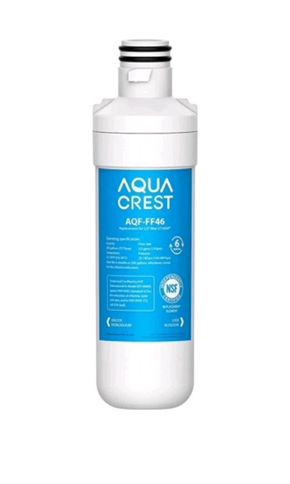 AQUA CREST AQF-FF46 LT1000PC ADQ747935 Refrigerator Water Filter Replacement