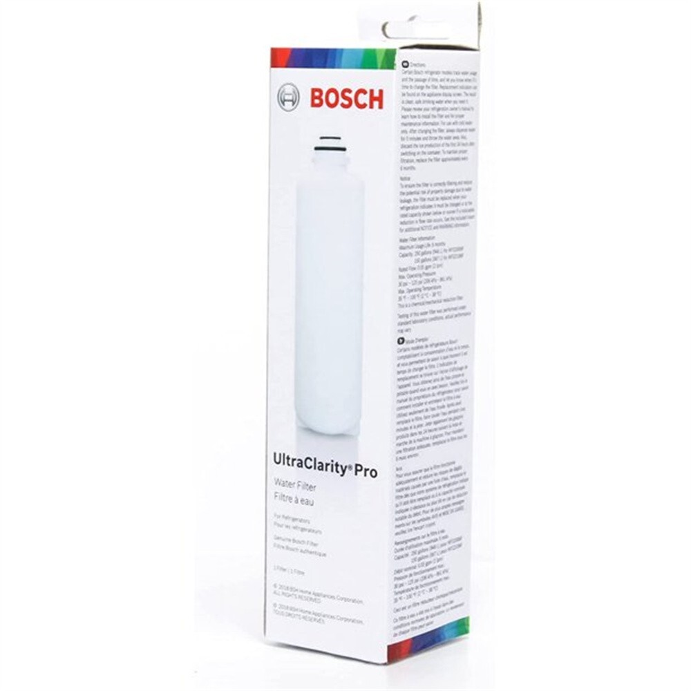 1 PACK Bosch Ultra Clarity Pro BORPLFTR50 Water Filter White #WFS200MF/WFS210MF