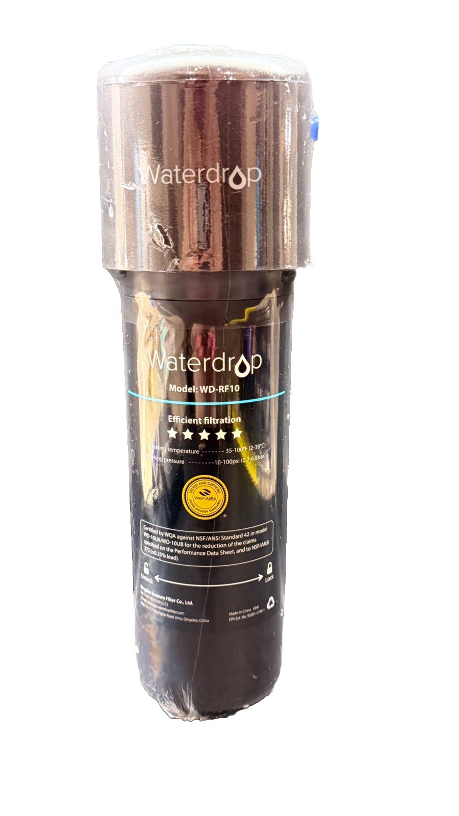 Waterdrop 10UA Under Sink Water Filter System,8K Gallons High Chlorine Reduction