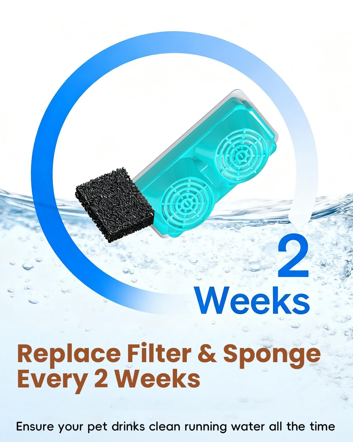 12 Pack of Official Replacement Filters and Sponges (6 Months Set) for Stainl…
