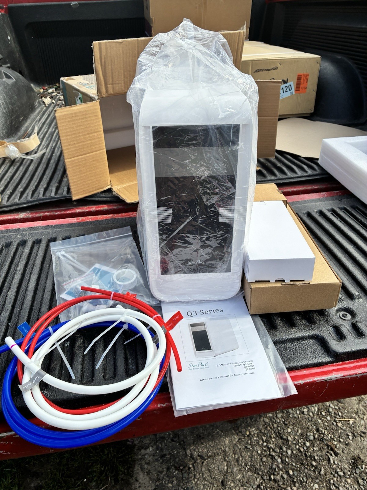 New. SimPure Q3-600T 600GPD 8-Stage Tankless RO System