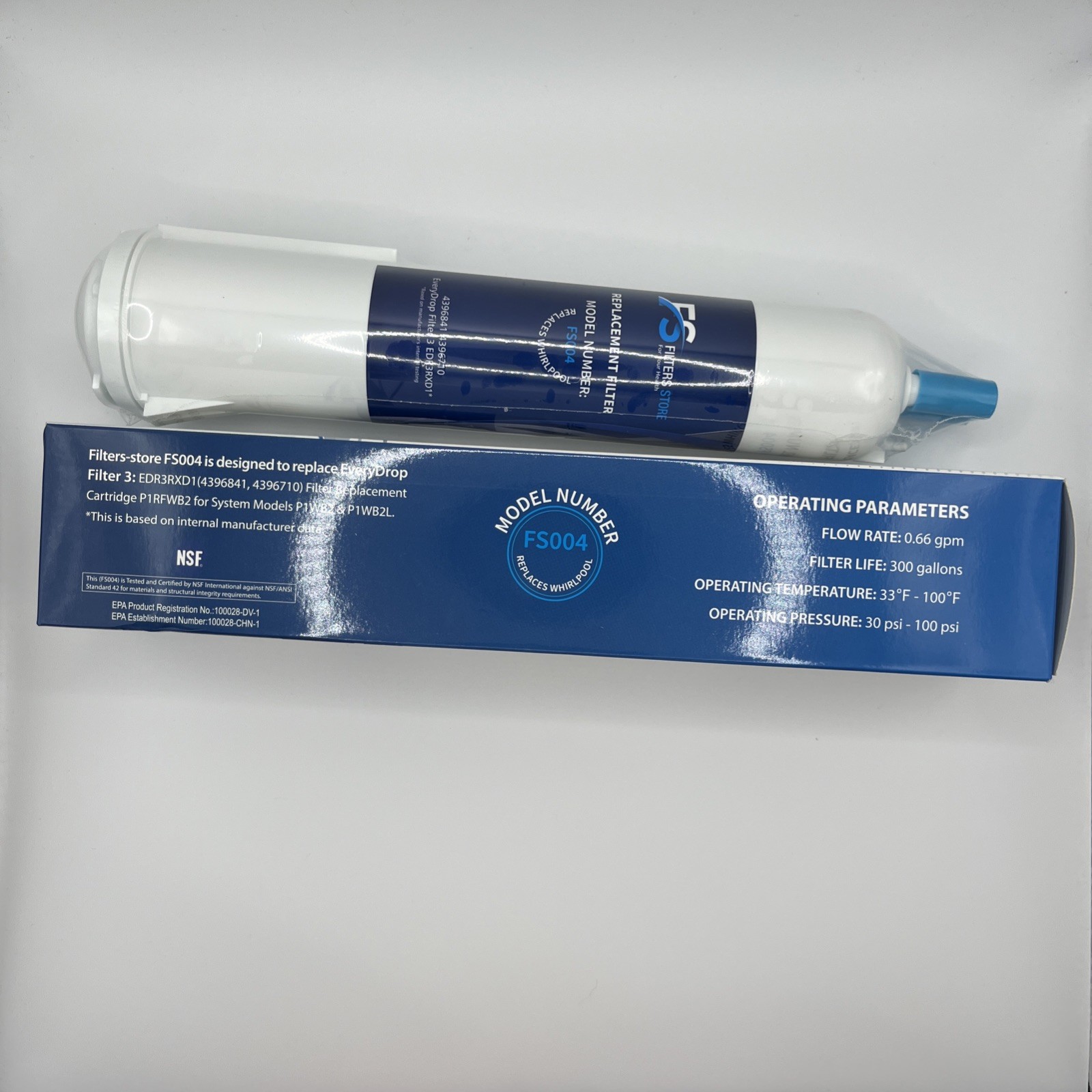 Filters store Replacement filter model # FS004 For Whirlpool New In Box