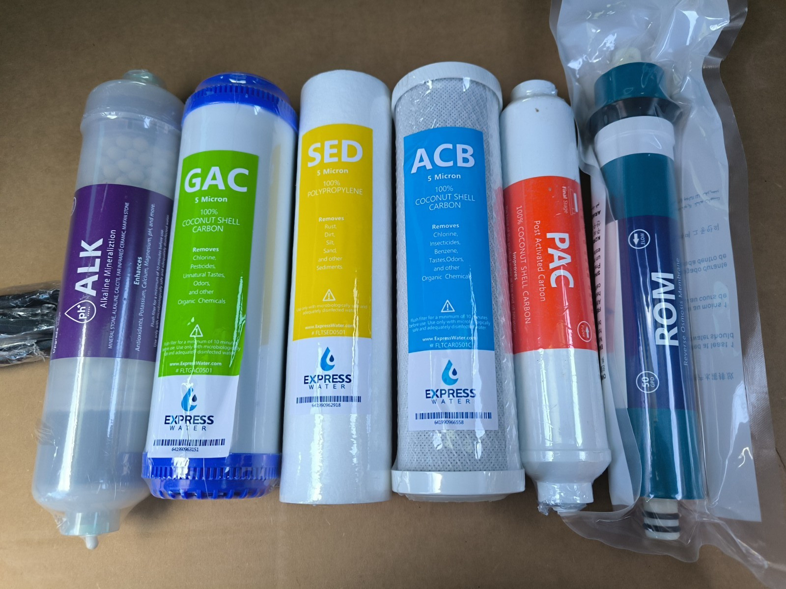 Express Water – 6 Months Alkaline Reverse Osmosis System Replacement Filter Set