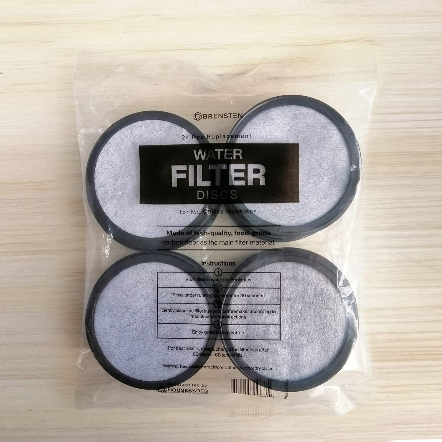 Improve Your Brew: 24-Pack Charcoal Filters for Mr. Coffee – Removes Impurities