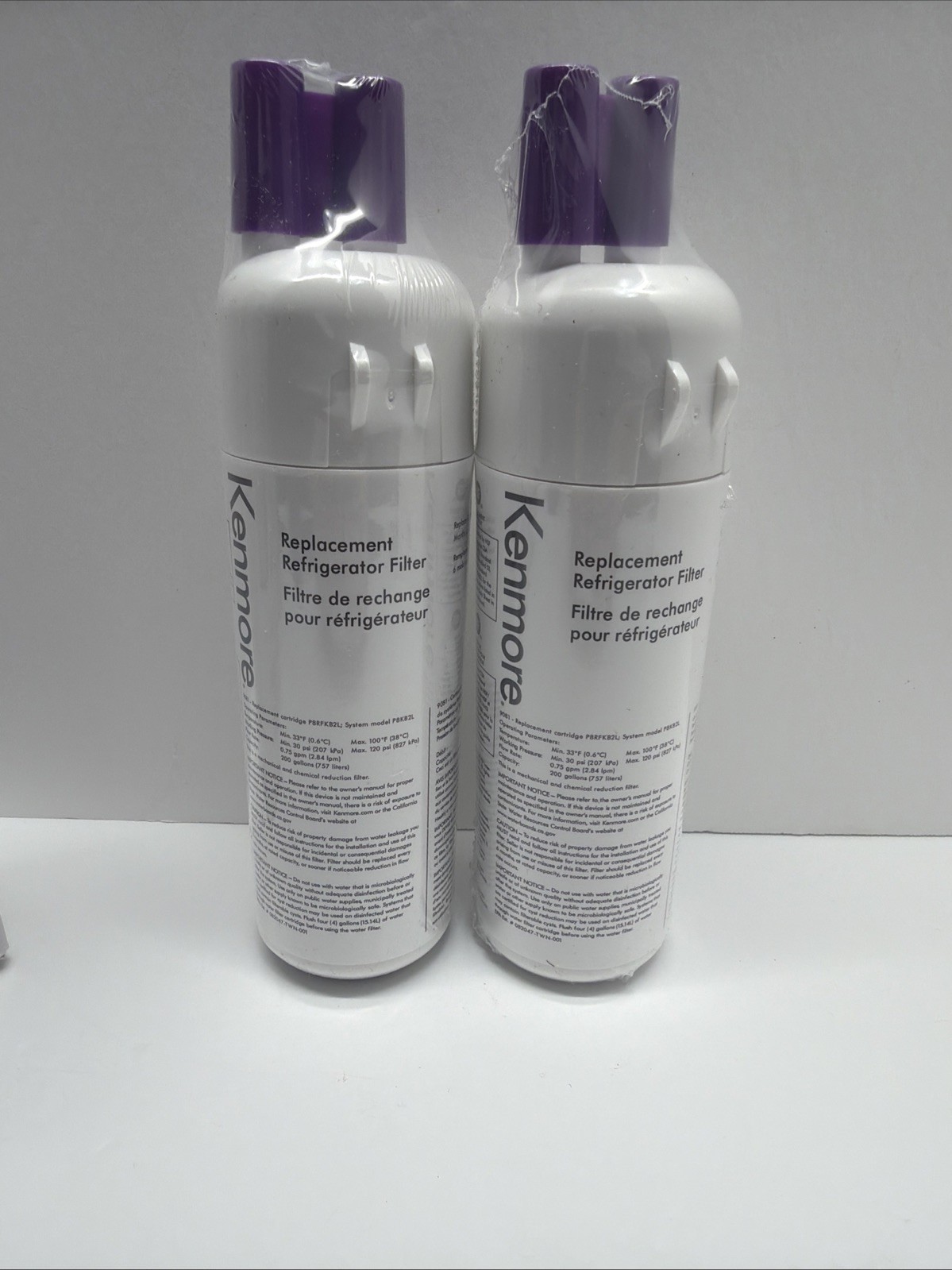 Kenmore 469081 Replacement Refrigerator Filters – Lot of 2 – New & Sealed