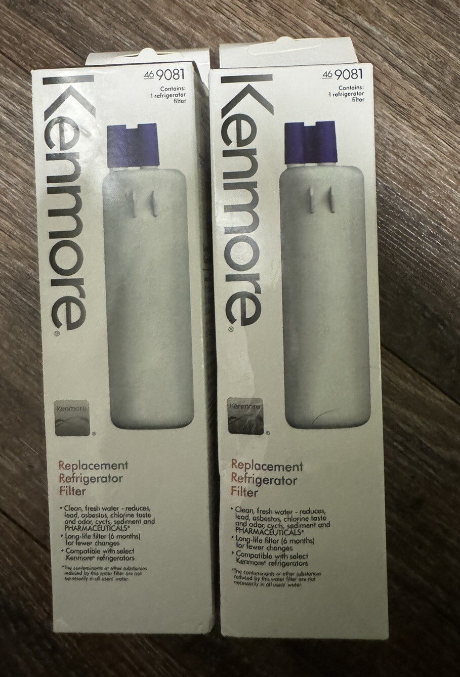 2 Pack Kenmore 9081 Replacement Refrigerator Water Filter 46-9081