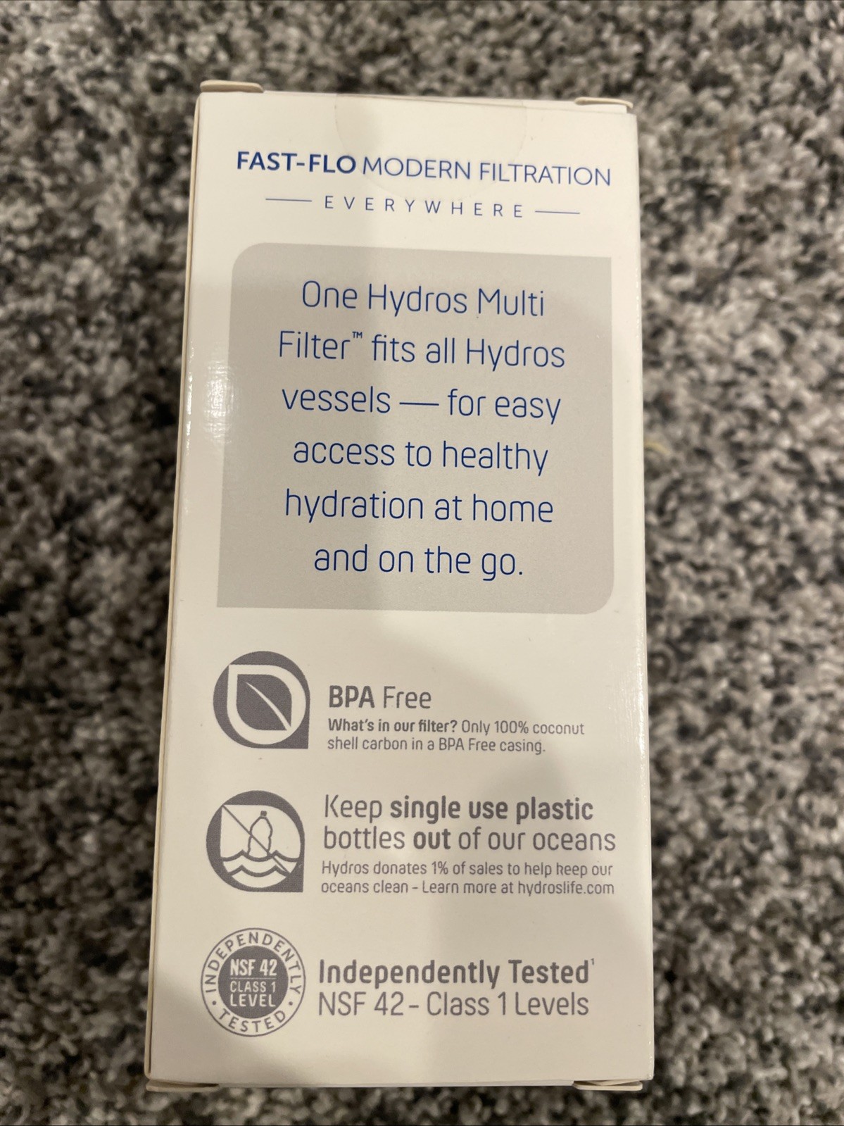 Hydros Multi Filter Replacements Fits All Vessels Bottle Carafe Pitcher 2 Count!