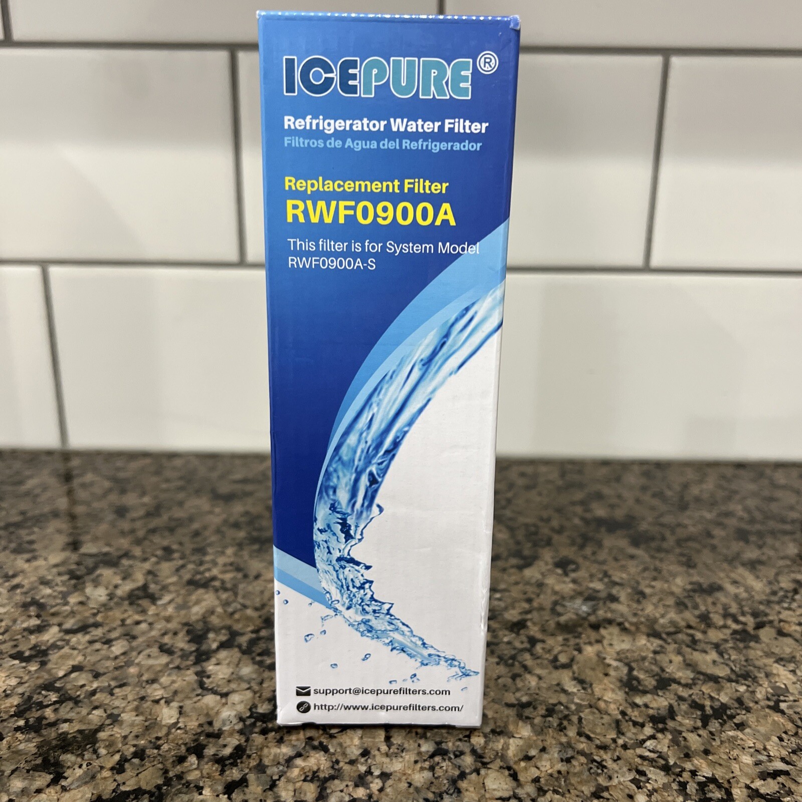 ICEPURE Refrigerator Water Filter – RWF0900A – for Amana, Kenmore, Maytag – New