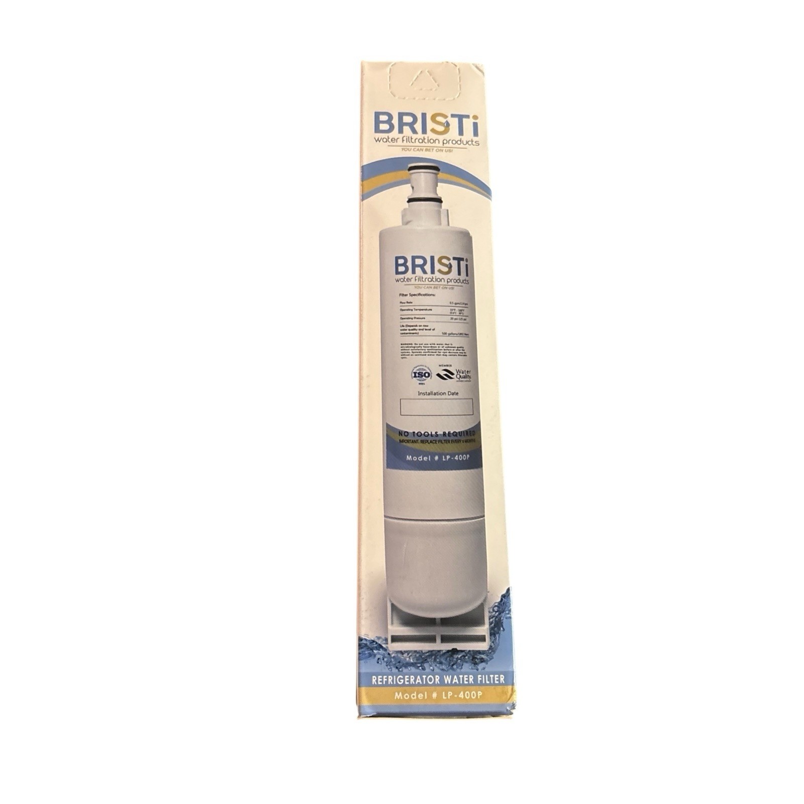 Bristi: Refrigerator Water Filter Model – #LP-400P – NEW – 500 Gallon/1892 Liter