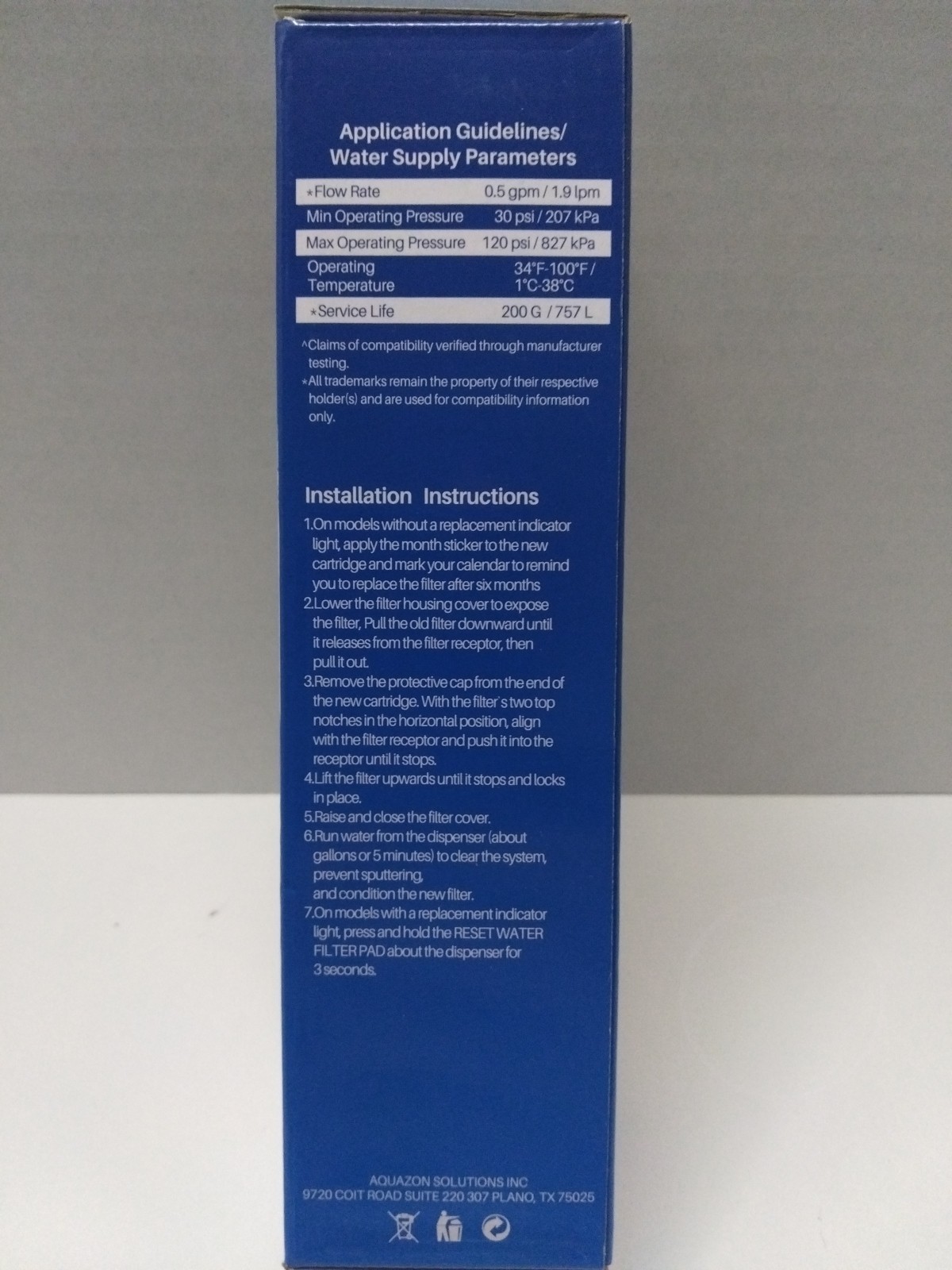 Pureplus Refrigerator Water Filter PP-RWF1200A New Sealed