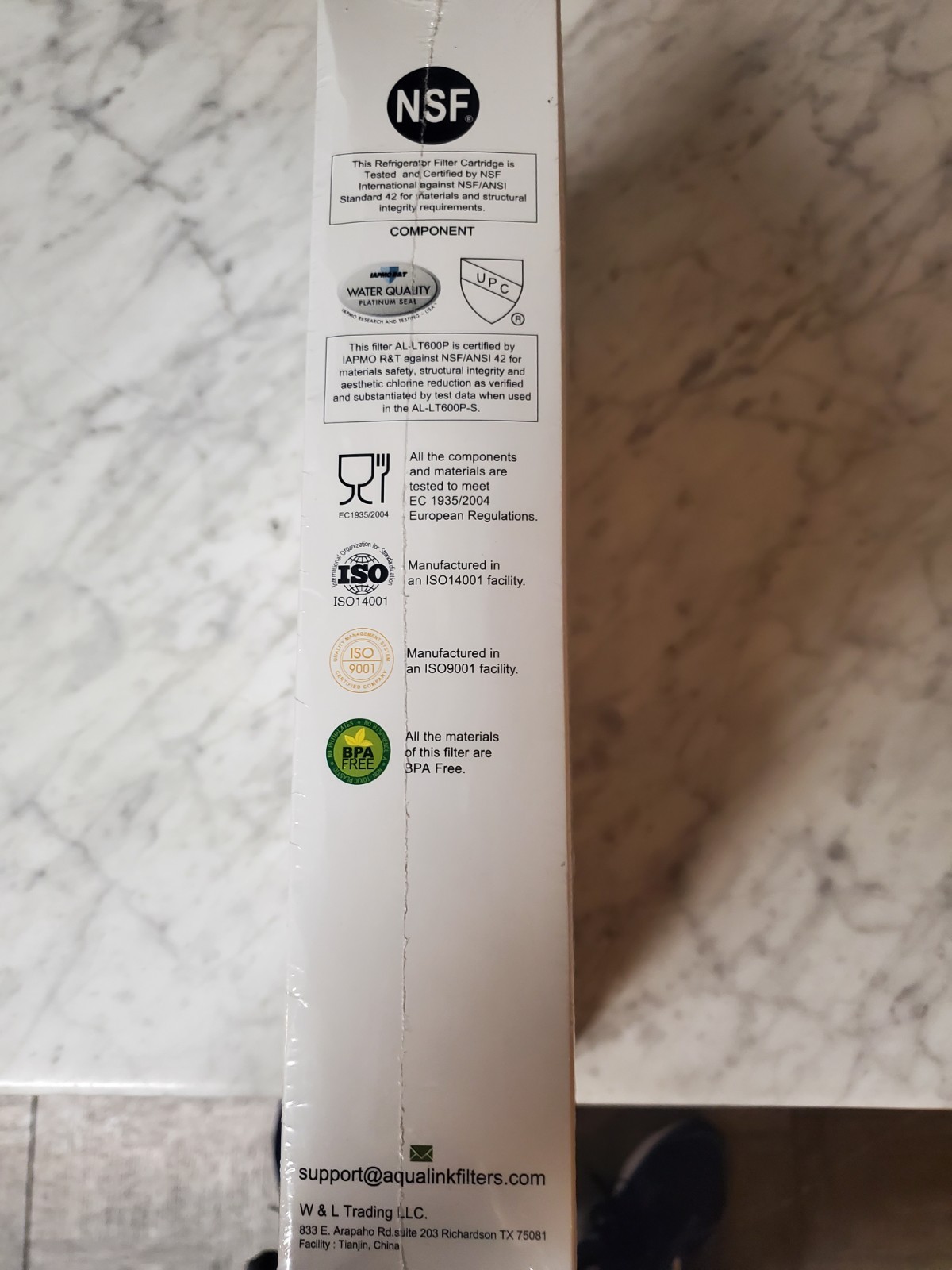 Aqualink Refrigerator Water Filter 3pack AL-LT600P