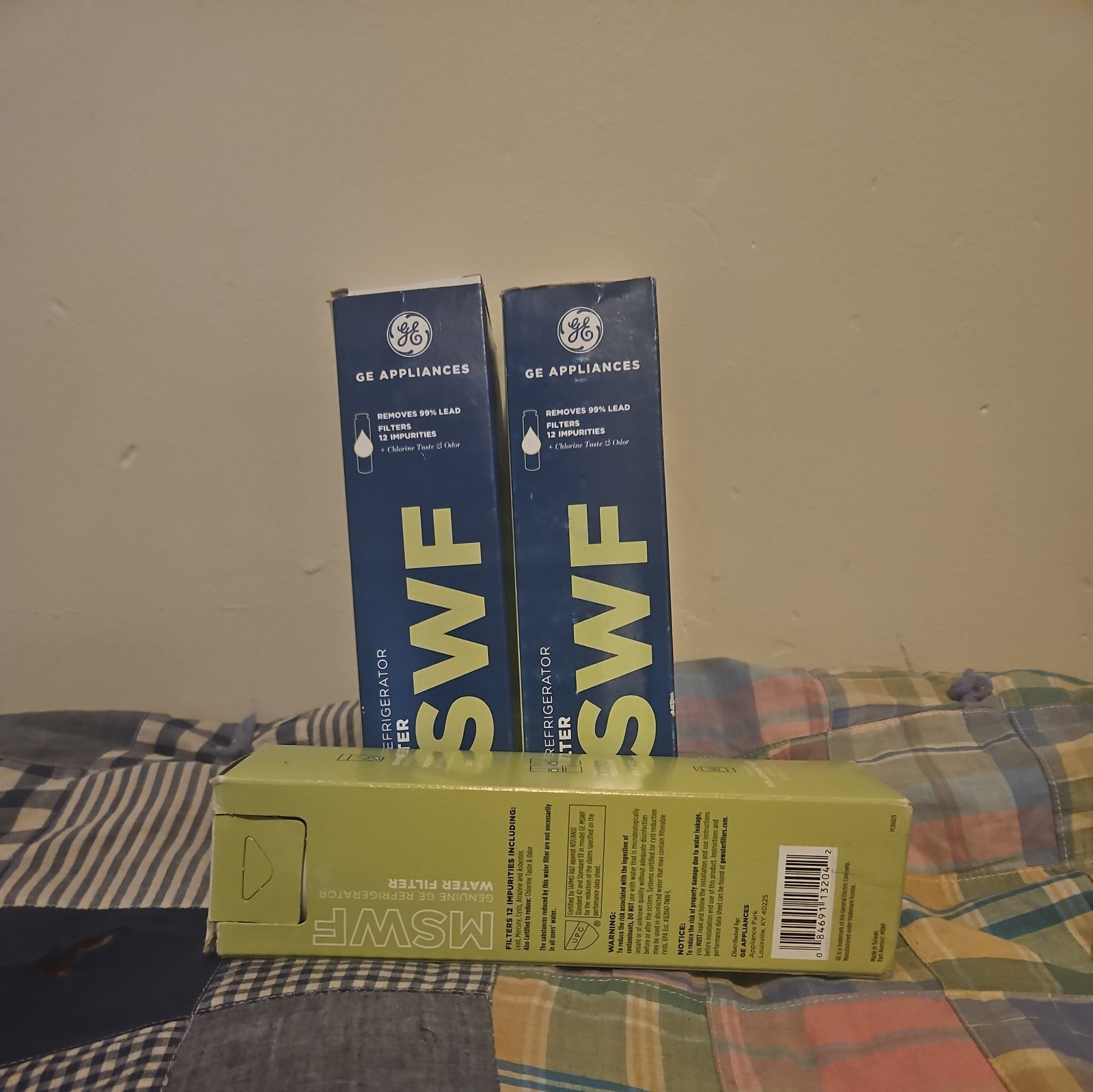 GE MSWF refrigerator water filter replacement SmartWater filter new – 3PACK