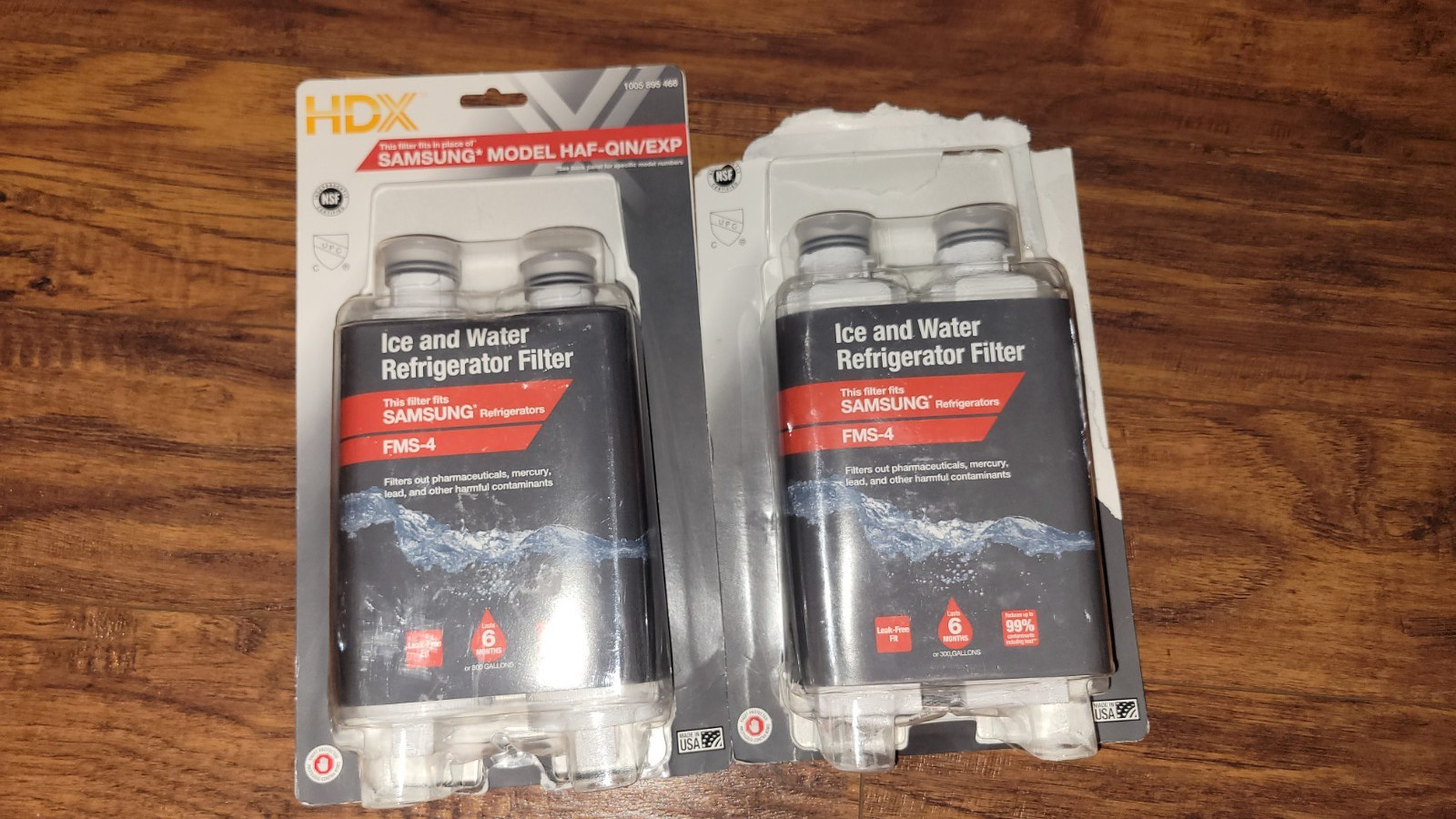 4-Pack of HDX Ice & Water Refrigerator Filters FMS-4 (fits Samsung HAF-QIN/EXP)