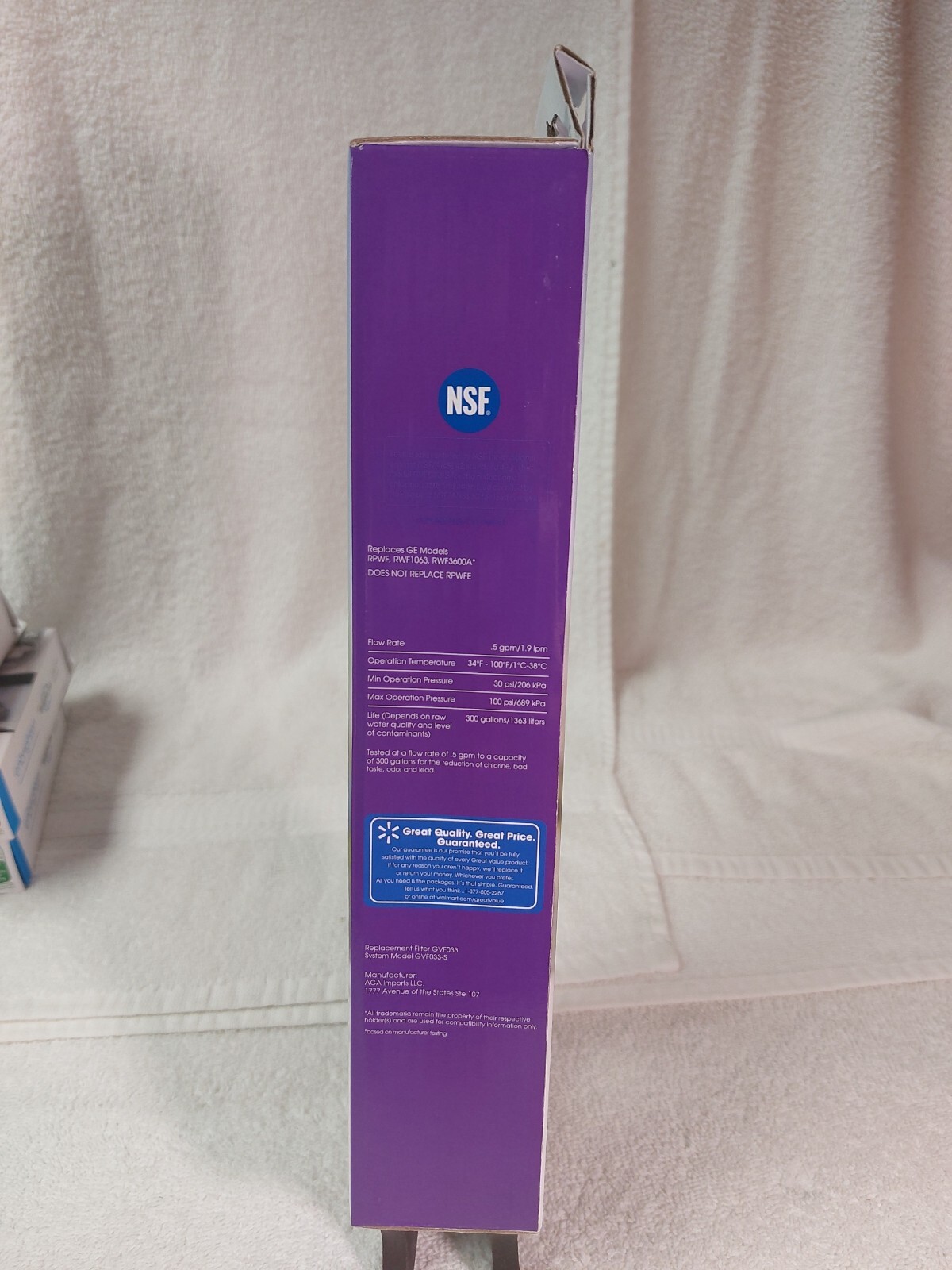 Great Value Refrigerator Water Filter Replaces Ge Model RPWF 6months 300 gallons