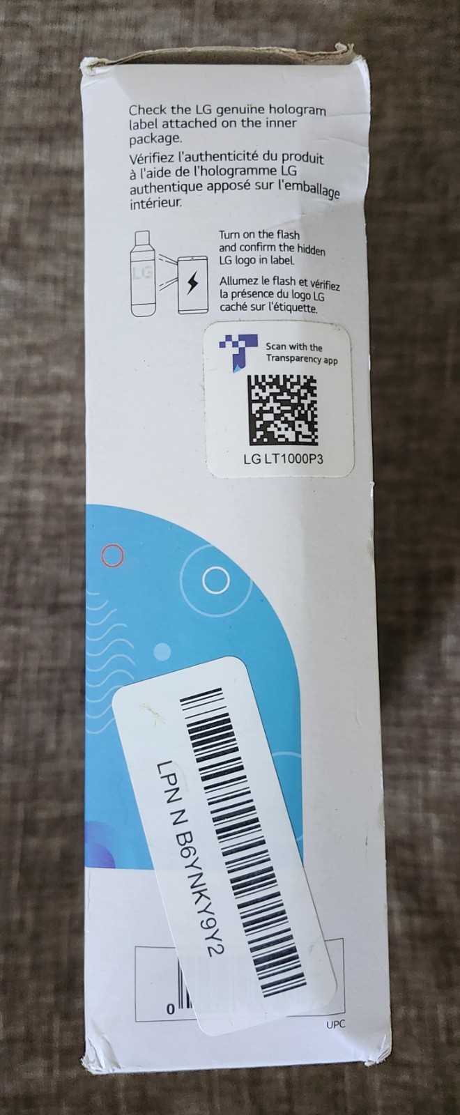 LG LT1000P3 Water Filter – White
