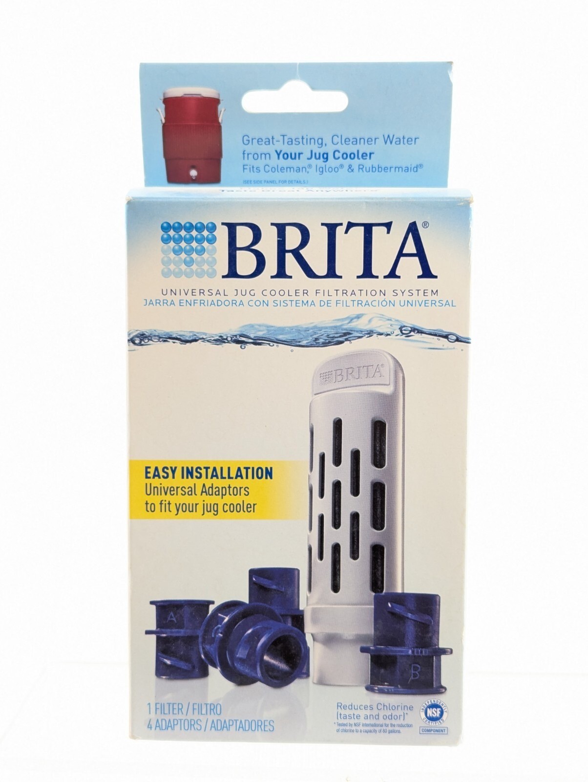 Brita Jug Cooler Filtration System – 1 Filter w 4 Adaptors Included NEW